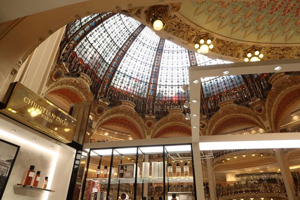 Parisian department store interior