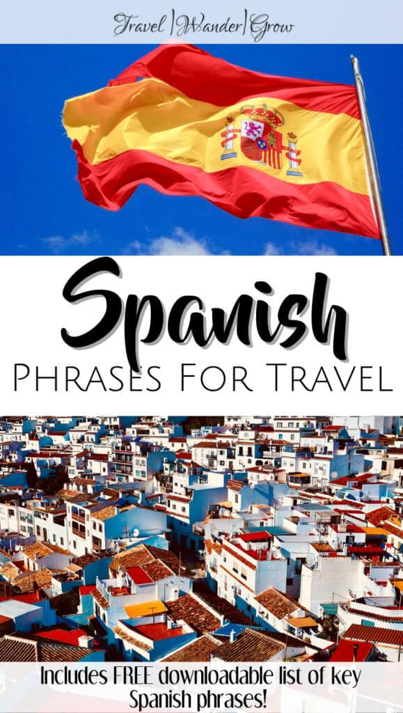 Spanish phrases for travel 