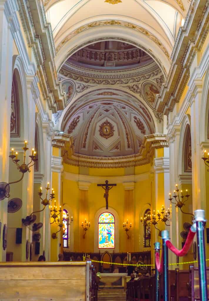 Catedral Basilica Menor de San Juan Bautista from the inside. 