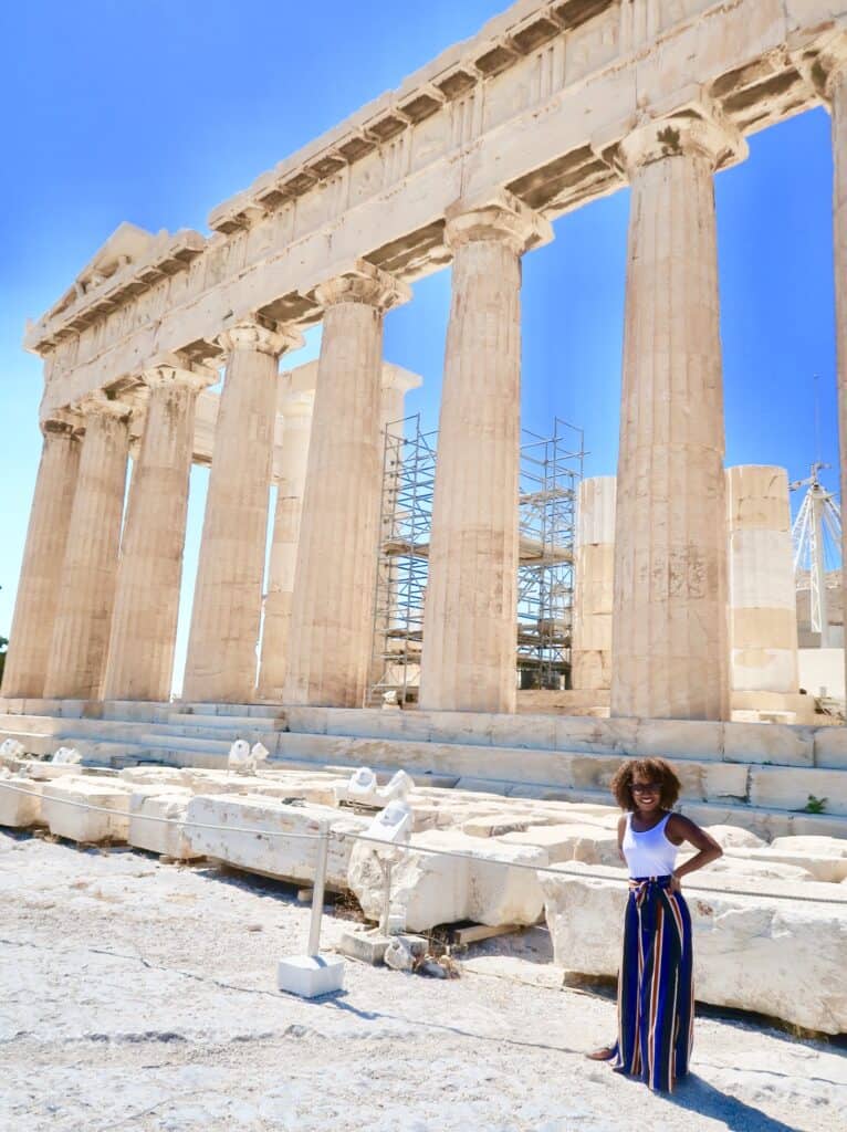 Woman at the Parthenon