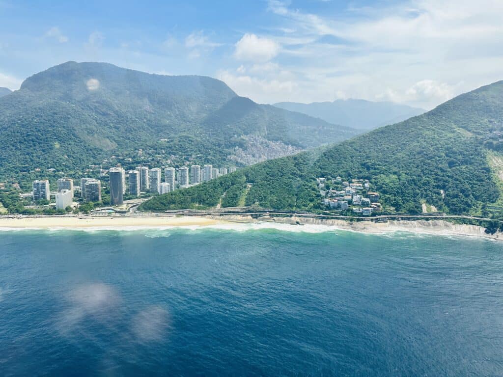 Tijuca Rain forest in Rio from above