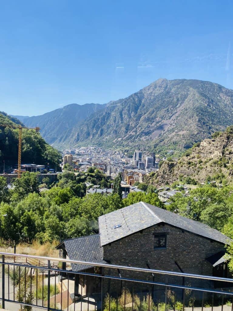 View of Andorra La Vella from above