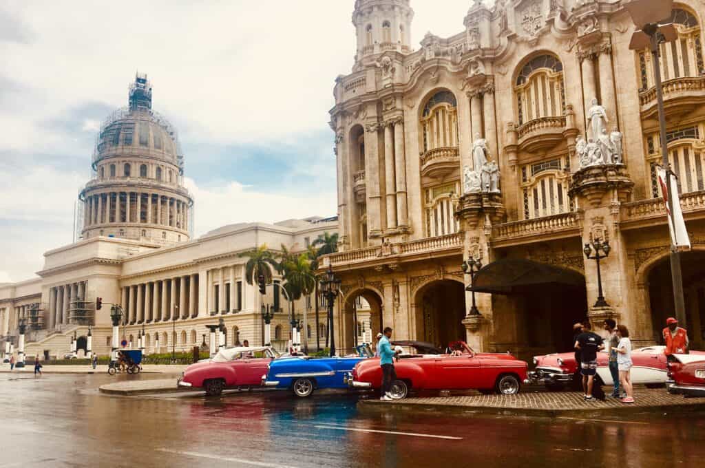 Views of the Capitol after the rain in Havana