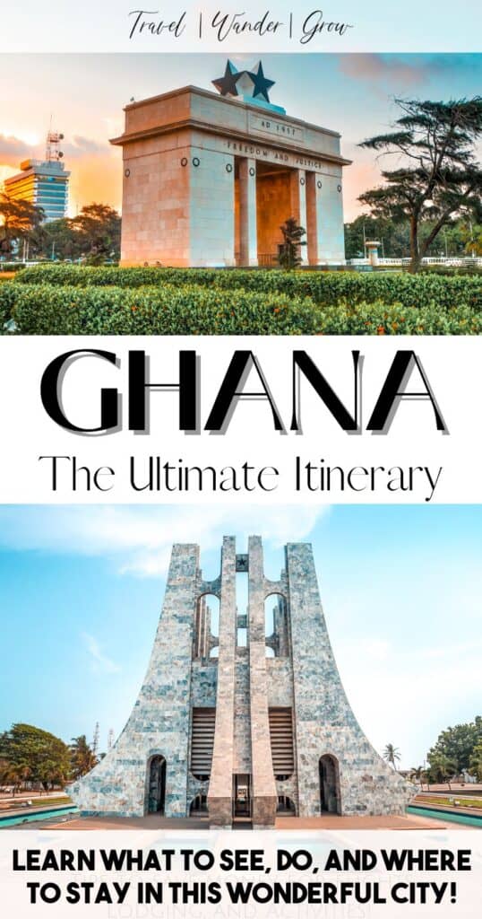 Heading to Ghana in Africa soon? This travel guide will give you a complete itinerary for things to do in Accra and up the coast in Elmina. Learn about the culture of the people of Accra, travel to the beach hotels, and more! Learn why the Year of the Return should inspire you to travel to our motherland as soon as possible. #travelaccra #travelghana