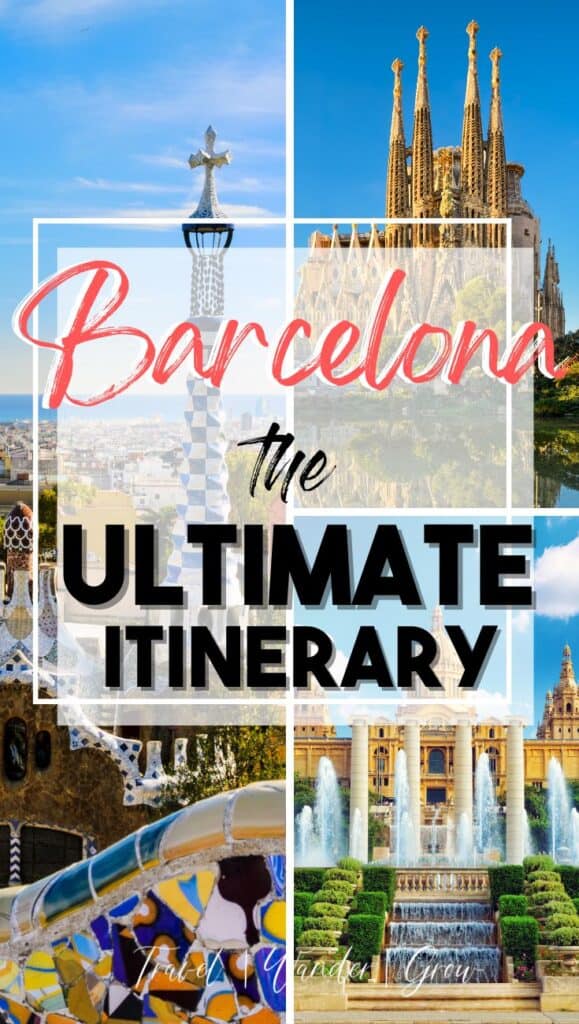Interested in visiting Barcelona? This post will give you the best things to do in Barcelona all in a four-day itinerary. Get tips on which landmarks to visit, such as Park Guell, La Sagrada Familia, and the Gothic Quarter of the city. Get tips on where to go shopping, how to see the beach, and which restaurants to eat at in this amazing city. See mount Tibidabo, Passeig De Gracia, and more! This guide comes complete with a city map, so you won't get lost on your visit! #barcelonatravelguide 