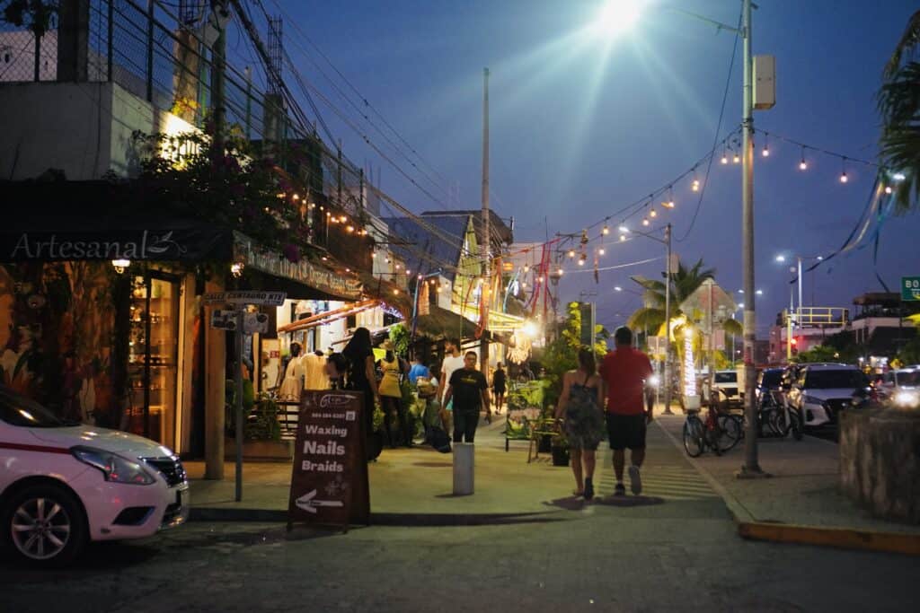 Tulum Town at Night