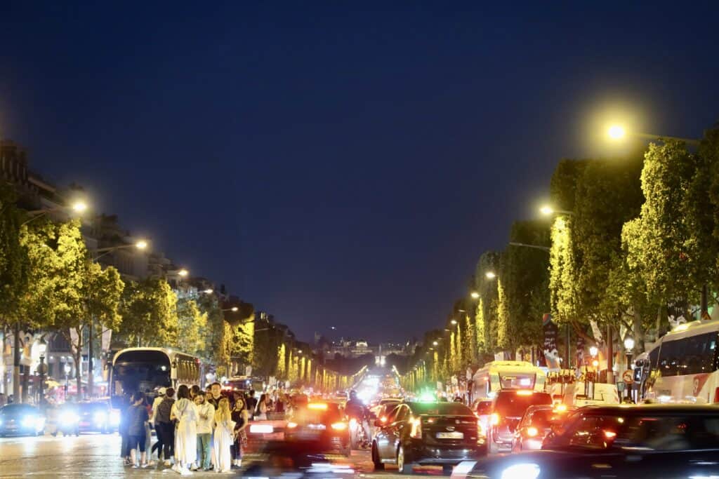 The Champs-Elysees at Night