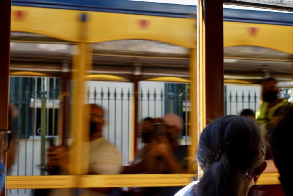 Yellow Tram in Santa Theresa